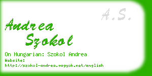 andrea szokol business card